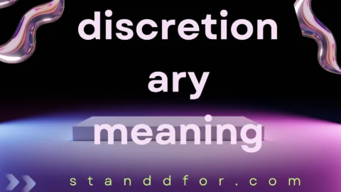 discretionary meaning