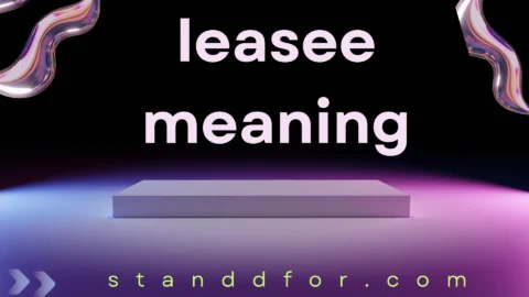 leasee meaning