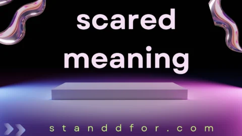 scared meaning