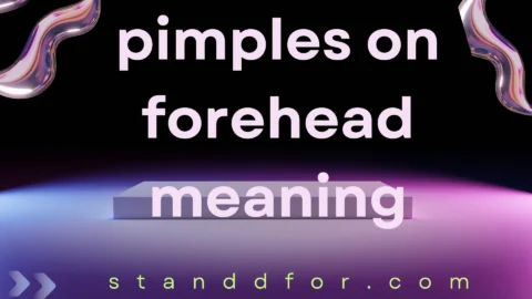 pimples on forehead meaning