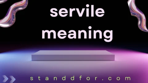 servile meaning