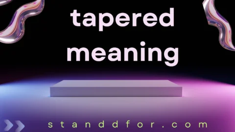 tapered meaning