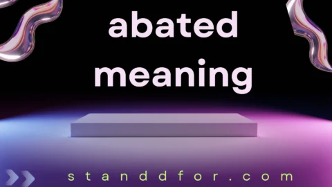 abated meaning