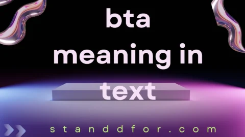 bta meaning in text
