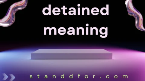 detained meaning