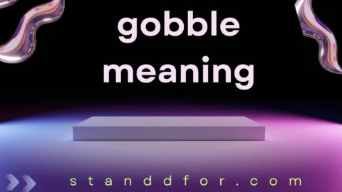 gobble meaning