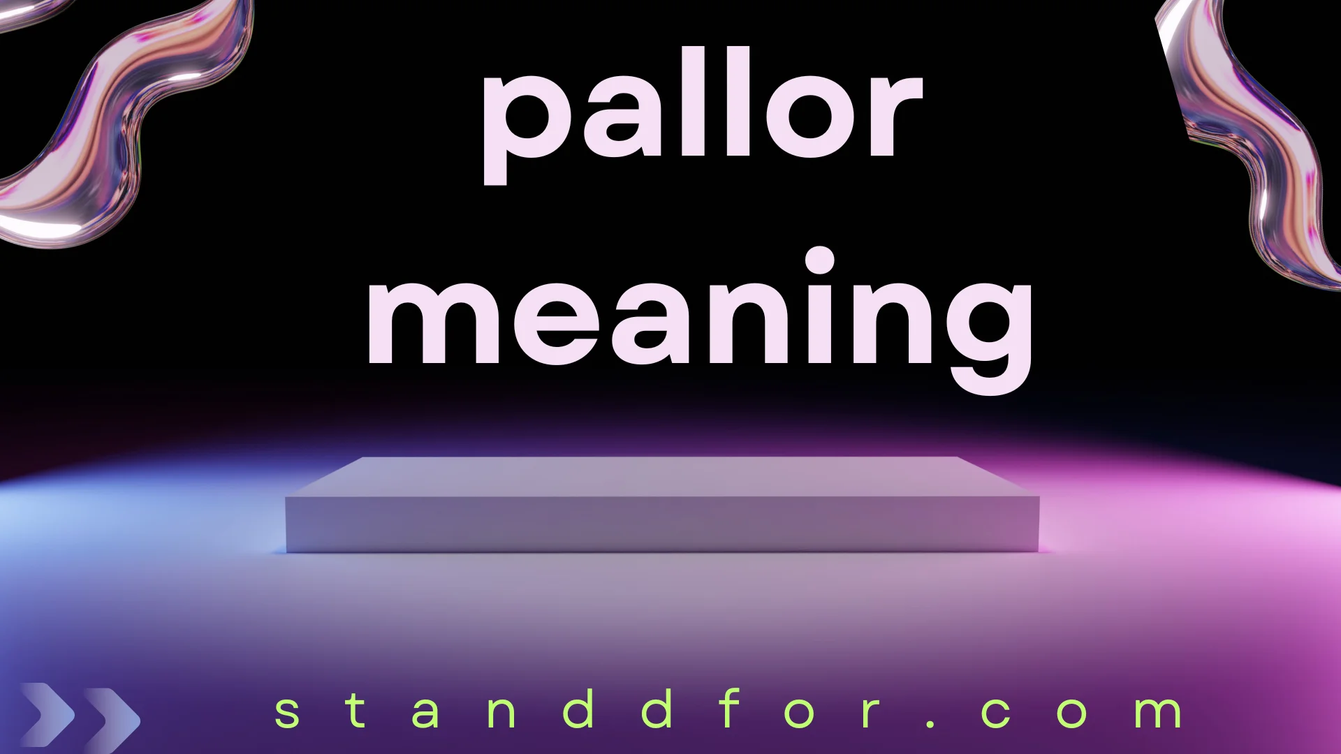 What Does Pallor Mean? Full Explanation With Examples