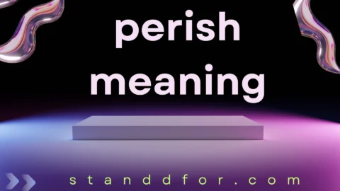 perish meaning