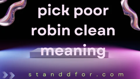 pick poor robin clean meaning