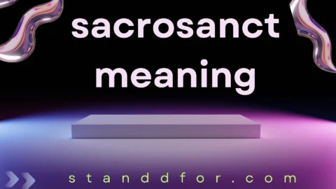 sacrosanct meaning