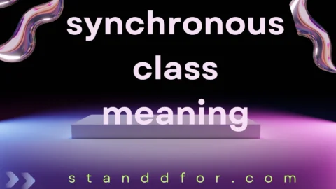 synchronous class meaning