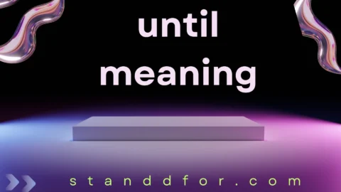 until meaning