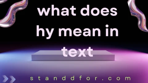 what does hy mean in text
