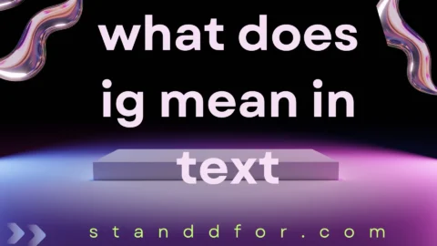 what does ig mean in text