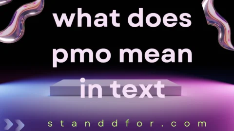 what does pmo mean in text