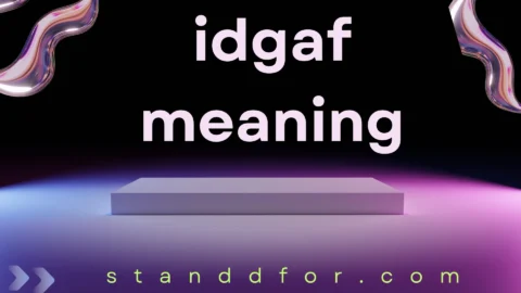 idgaf meaning