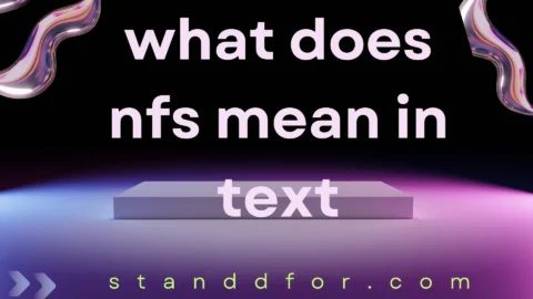what does nfs mean in text