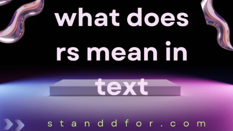 what does rs mean in text