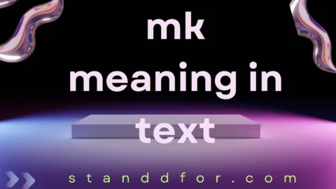 mk meaning in text